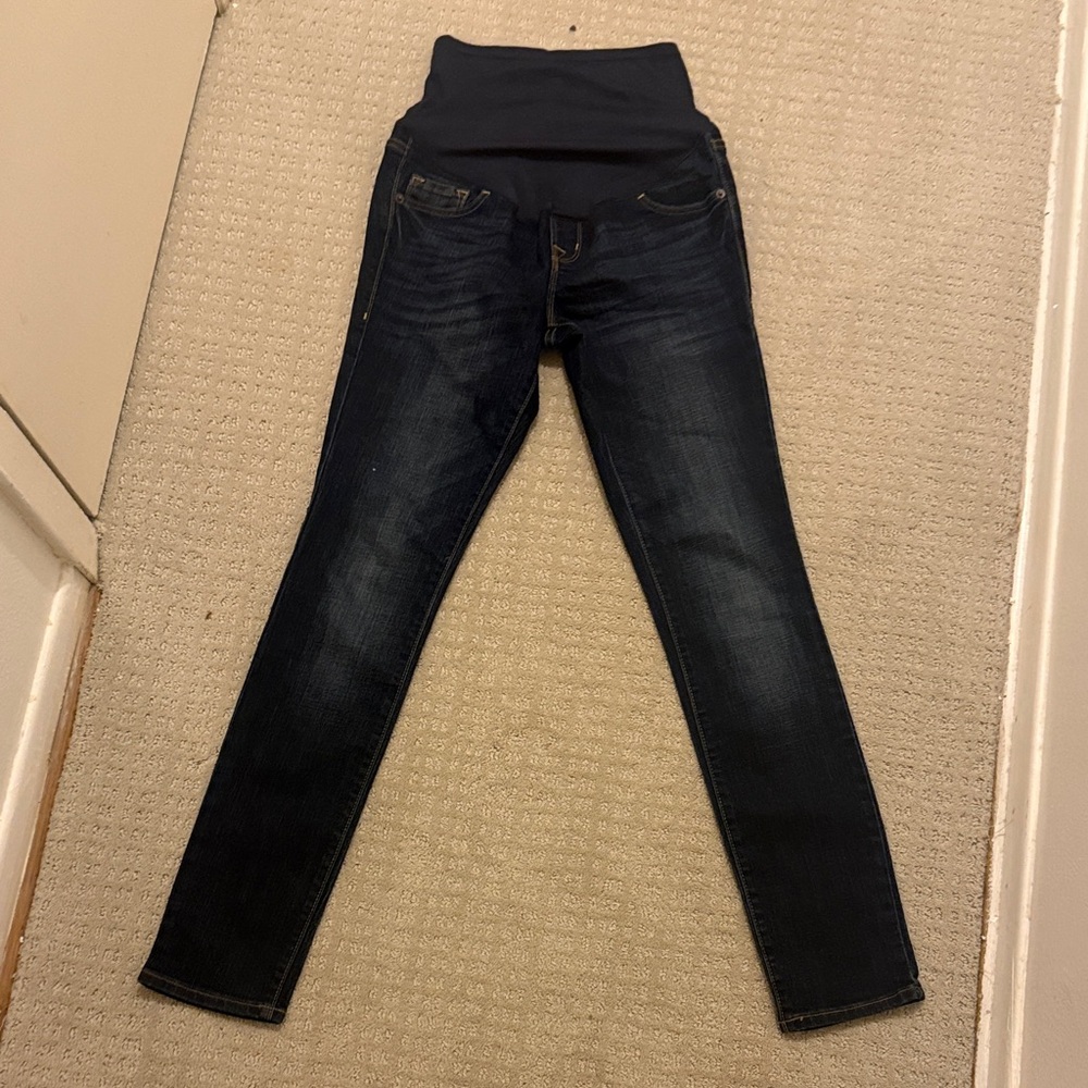 Old Navy Women's Dark Blue Maternity Jeggings